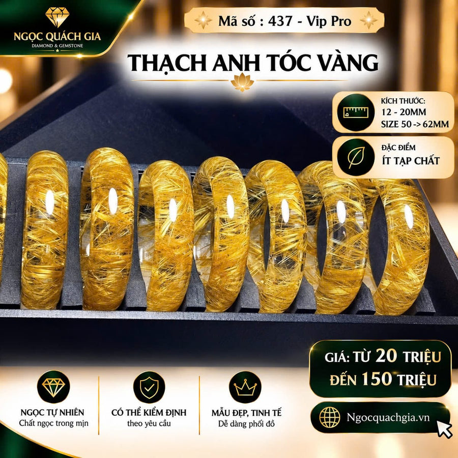 Ngọc Thạch Anh Tóc Vàng — Đá Của Sự Thịnh Vượng