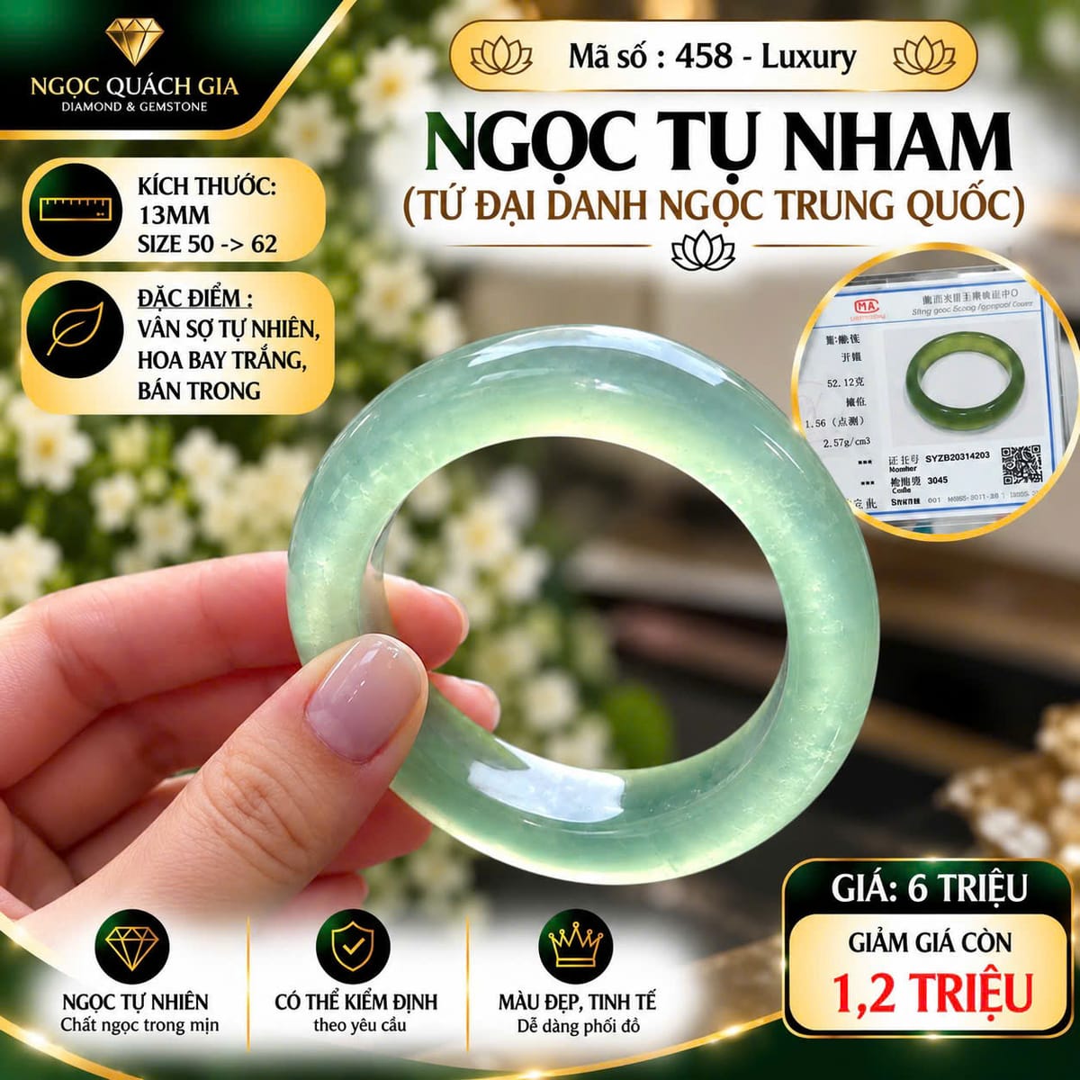 Vòng Tay Ngọc Tụ Nham (Tứ Đại Danh Ngọc) - ảnh 1