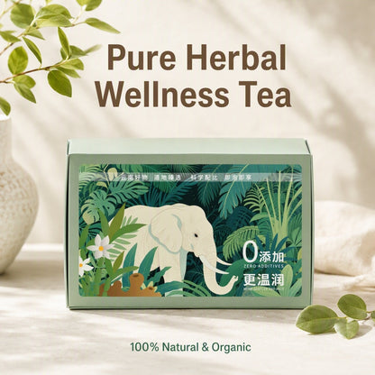 organic Pu'er wellness tea with Dendrobium and Polygonatum — brewed cup of ripe Pu'er tea