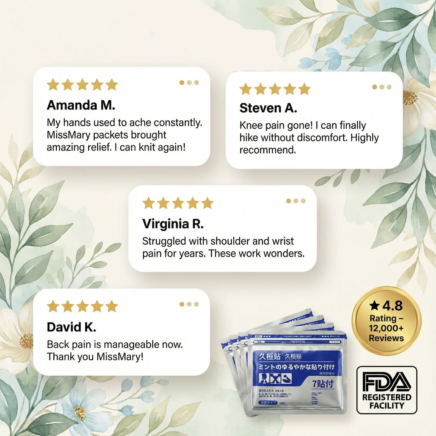 Japanese Pain Relief Patches