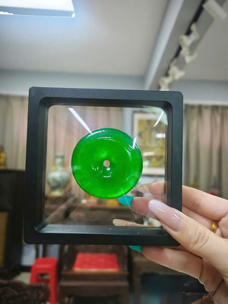 Mặt Điếu Bình An Ngọc Phỉ Thúy Xanh