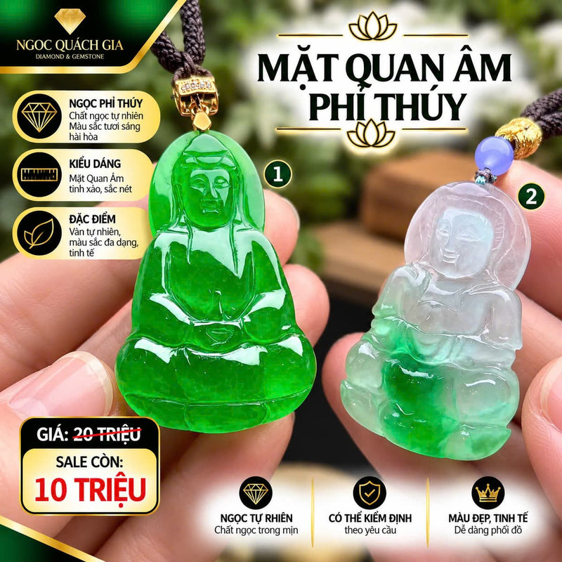 Mặt Quan Âm Phỉ Thúy
