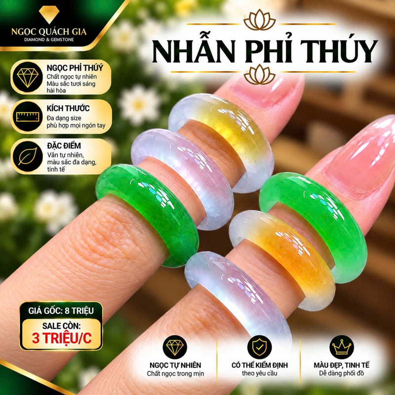 Nhẫn Phỉ Thúy Tự Nhiên