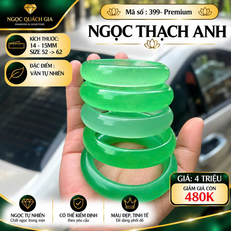 Vòng Tay Ngọc Thạch Anh Xanh